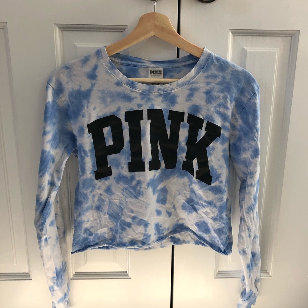 VS Pink cropped long sleeve